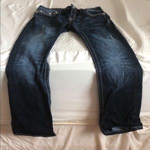 MISS ME PEACE SIGN JEANS